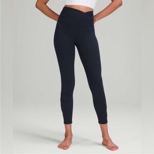 Lululemon Align High-Rise Ruched Waist Pant 25" True Navy Size 6